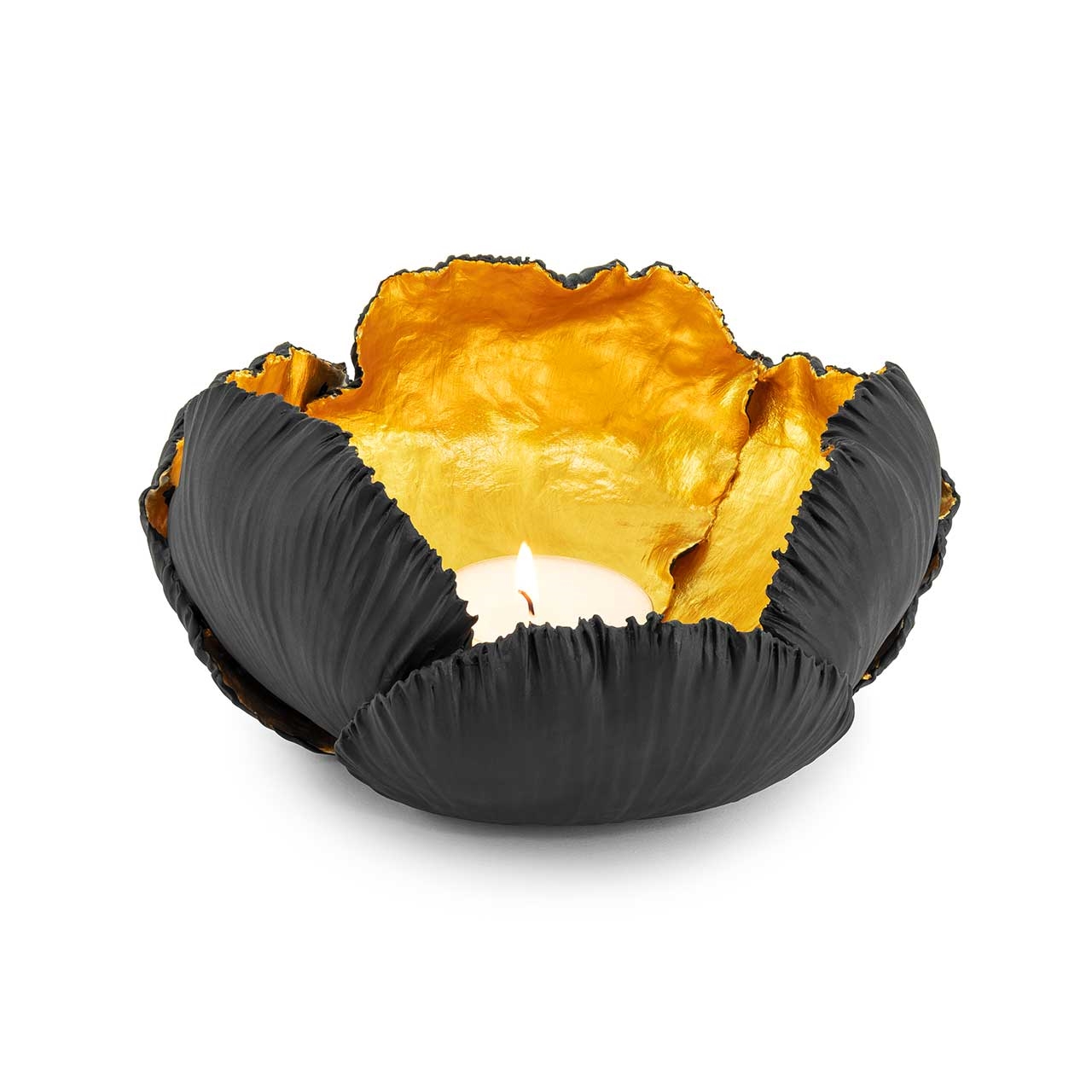 300220-GG ABHIKA СВЕЧА. KAIL BG H12 D21 GREY/GOLD  - Вид №1