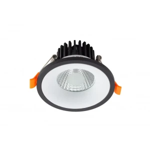 90326096 Светильник точечный светодиодный встраиваемый DENKIRS DK4001-WH DK4000 под отверстие 68 мм 1.7 м² нейтральный белый свет цвет черный STLM-0929117
