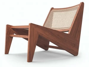 Cassina Кресло из массива дерева и венской соломы