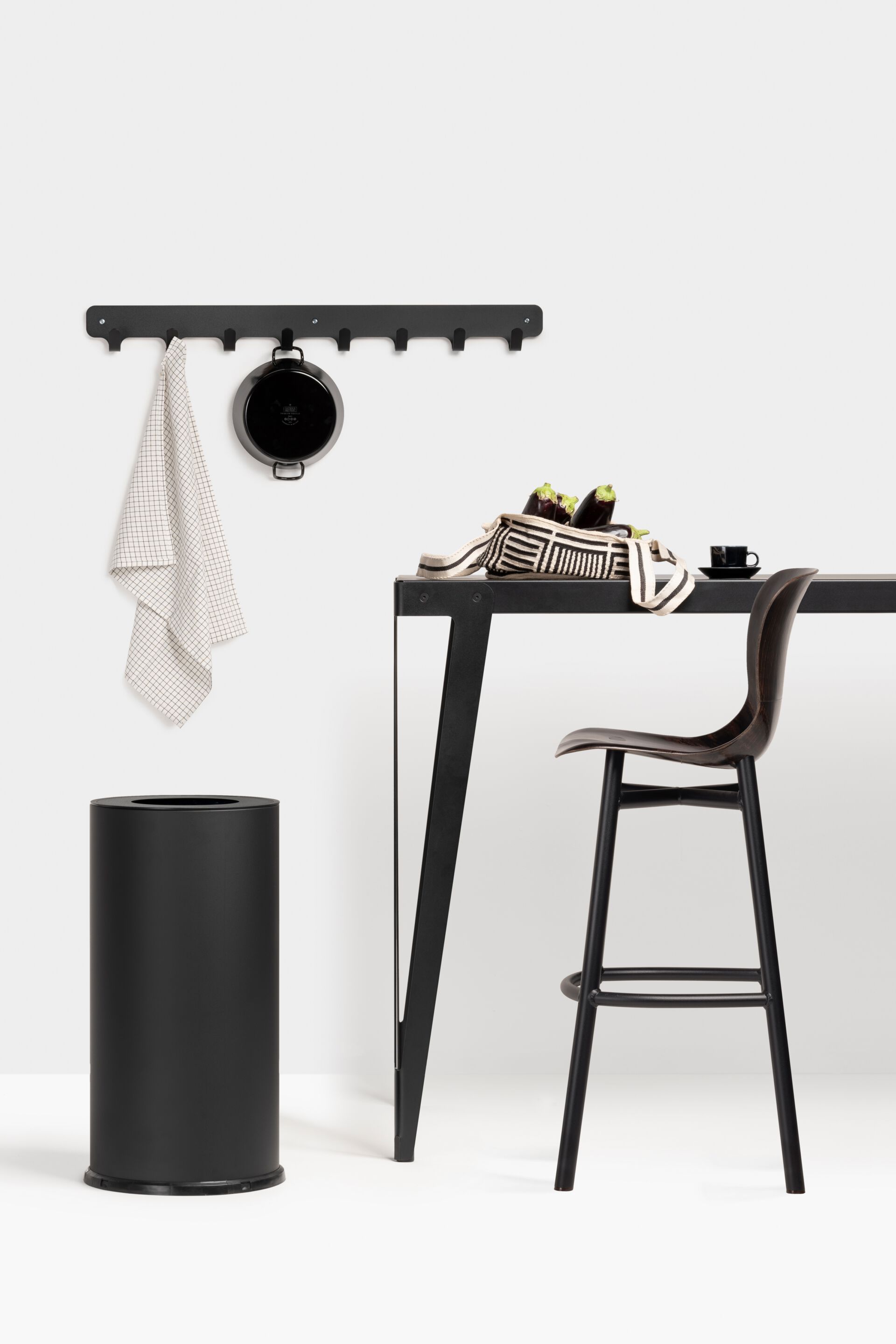 Деревянный барный стул со спинкой FUNCTIONALS Wendela ARCH-00014726 - Вид №4