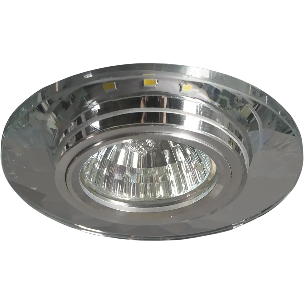 Светильник точечный встраиваемый S211 CL/WH MR16 3W 65 мм, 2.5 м², цвет хром/прозрачный Ambrella light STLM-2072356