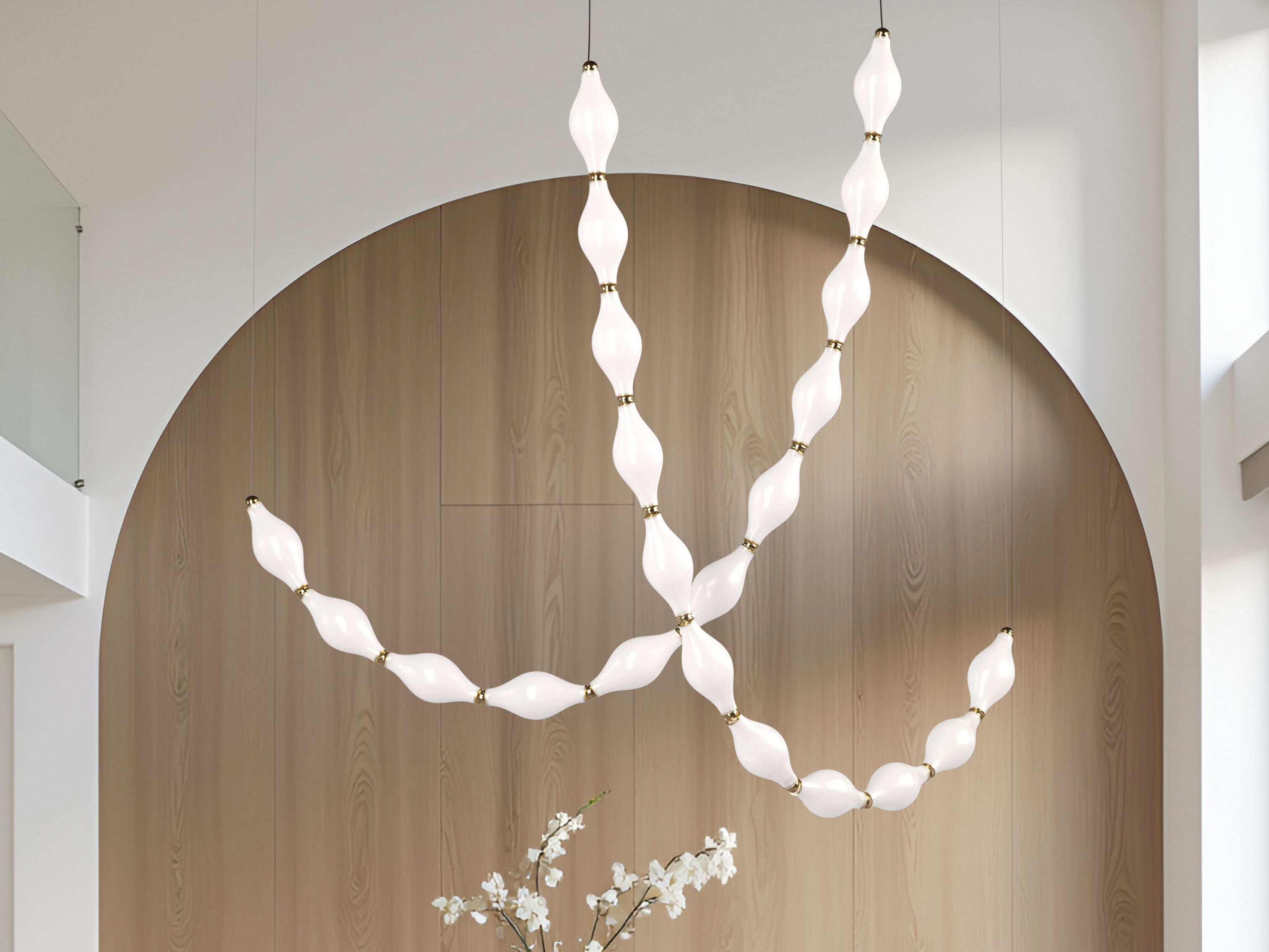 Подвесной светильник из боросиликатного стекла Euroluce Lampadari Dewy ARCH-00099310