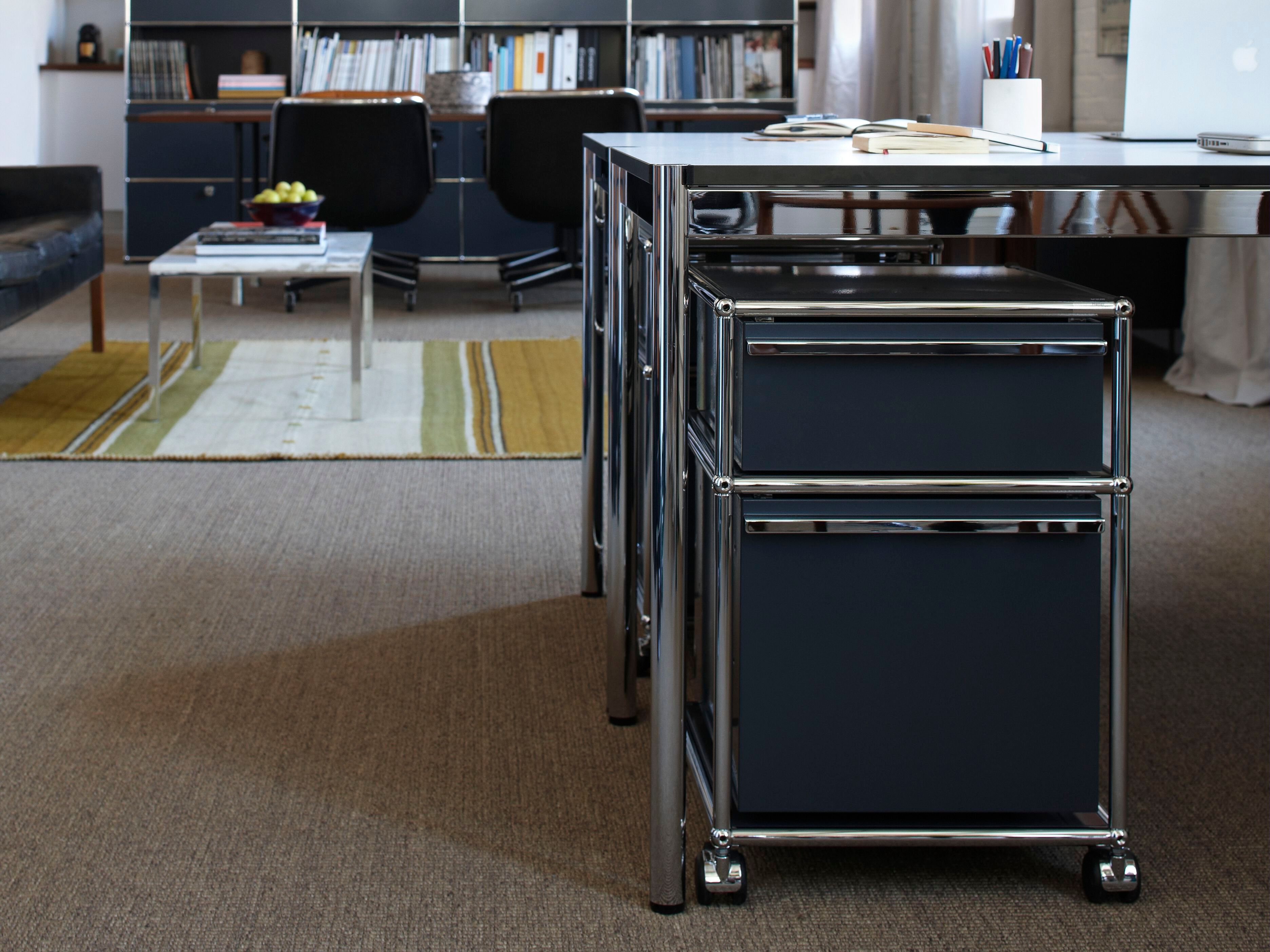 Металлический офисный комод с колесами USM USM Haller System ARCH-00093678