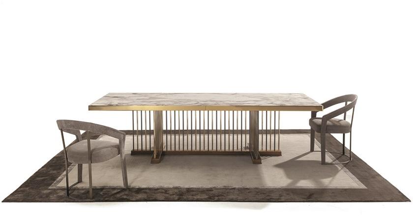 Longhi Прямоугольный обеденный стол из мрамора Loveluxe 2016 – vanity collection T 155 - Вид №1