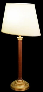 Tisserant Настольная лампа из красного дерева