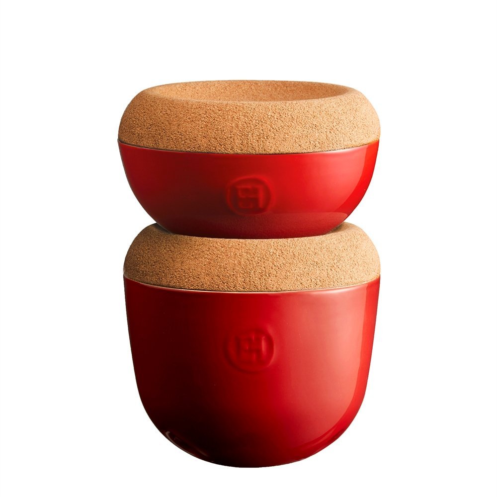 Емкость для хранения чеснока гранат 14,5 см Emile Henry EMILE HENRY  00-3951689 Красный  - Вид №6