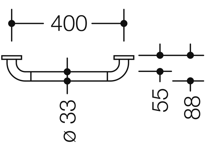 801.36.110 ручка для захвата HEWI Serie 477/801  - Вид №3
