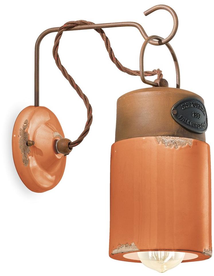 FERROLUCE Настенный керамический светильник с фиксированным кронштейном Industrial C1621 - Вид №5