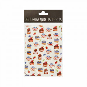 15116 Обложка для паспорта mix Miusli Cupcakes Pattern