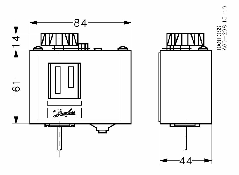 Danfoss Реле температуры (термостаты) KP KP61 Реле температуры 060L126466  - Вид №6