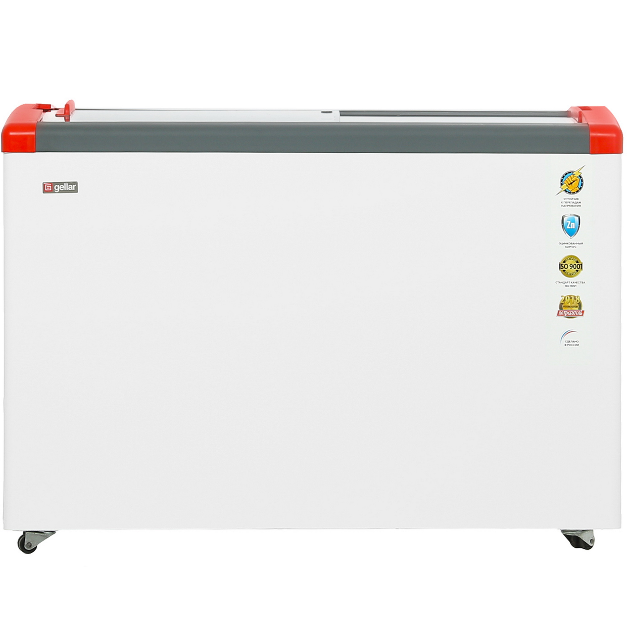 1229592 Морозильный ларь Frostor Gellar FG 400 E белый, красный STDN-0118963 - Вид №1