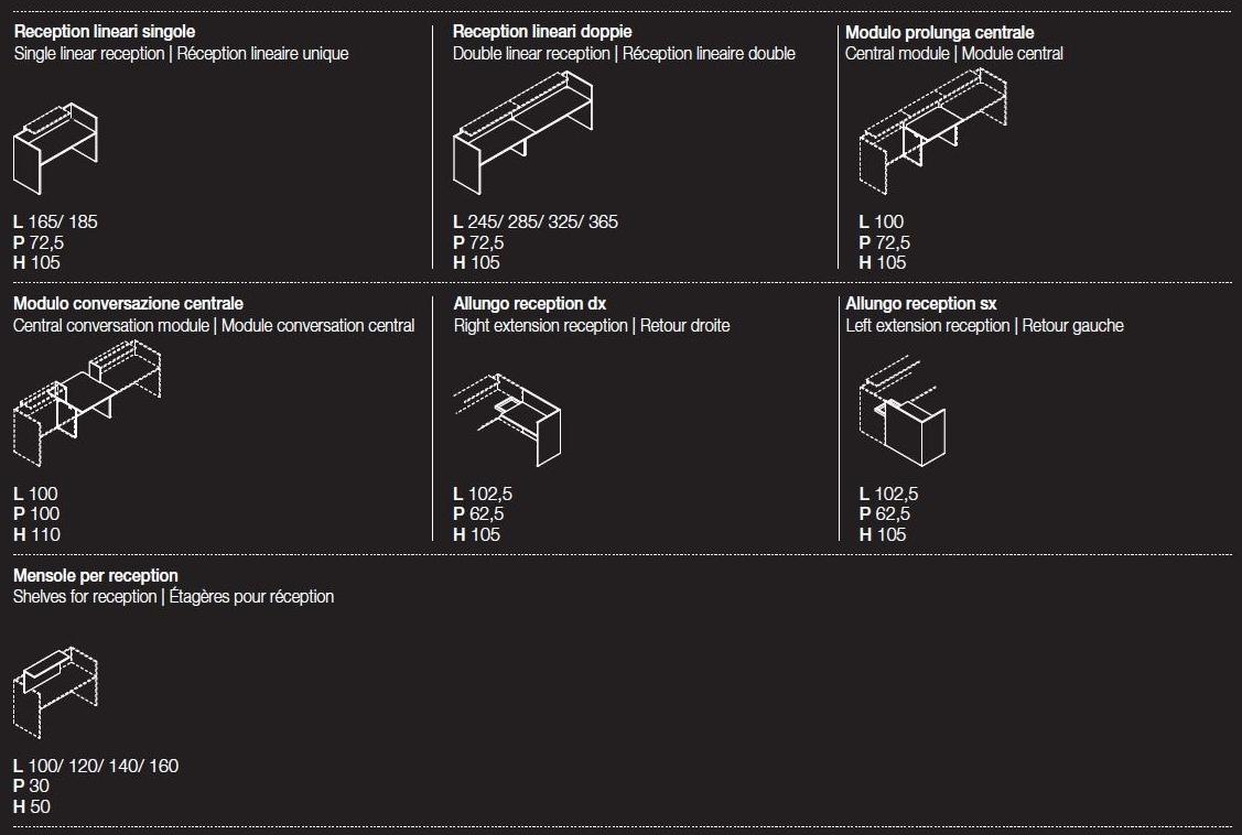 Las Mobili Стойка регистрации офиса с освещением sun-id-1444685 - Вид №6