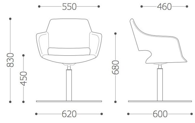 VAGHI Кресло вращающееся с подлокотниками Wizard Wzodc - Вид №2