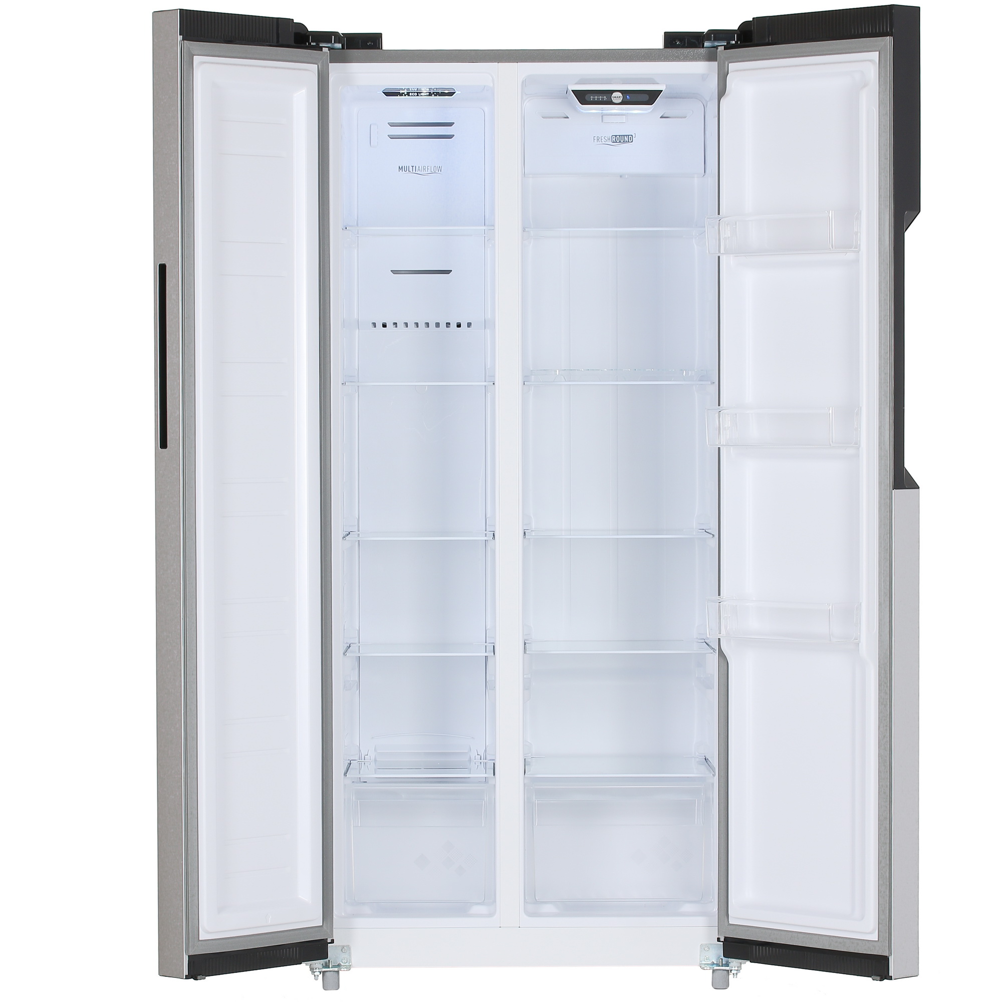 8194003 Холодильник Side by Side   GiNZZU NFK-420 SbS серебристый STDN-0066271 - Вид №1