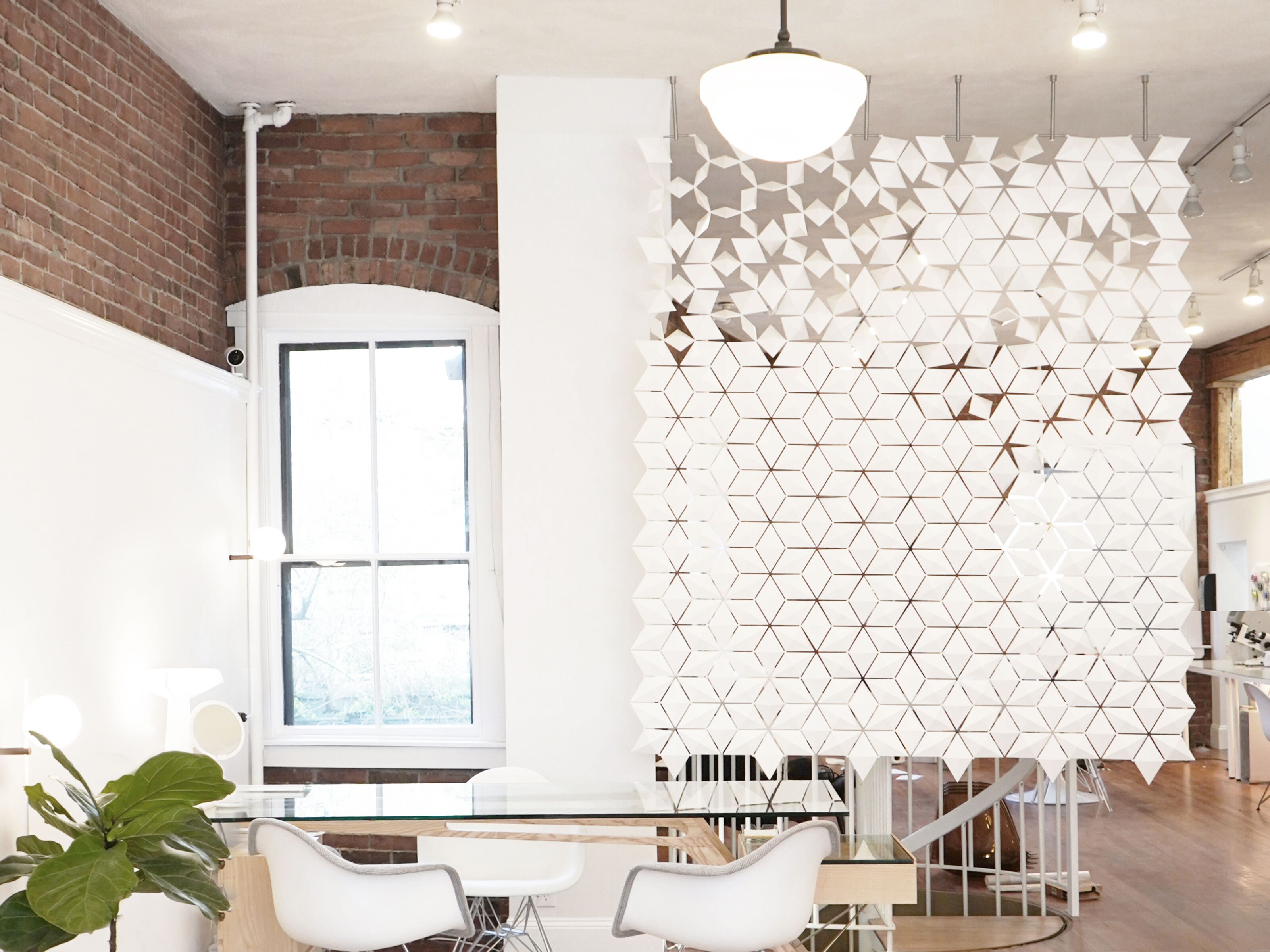 Подвесная перегородка bloomming FACET 204x246cm bianco ARCH-00115306