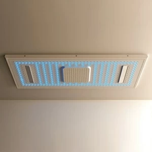 Moma Design Душевая лейка с доп.опциями Luce- Fibre SQUARE 1000 RAIN SHOWER белая