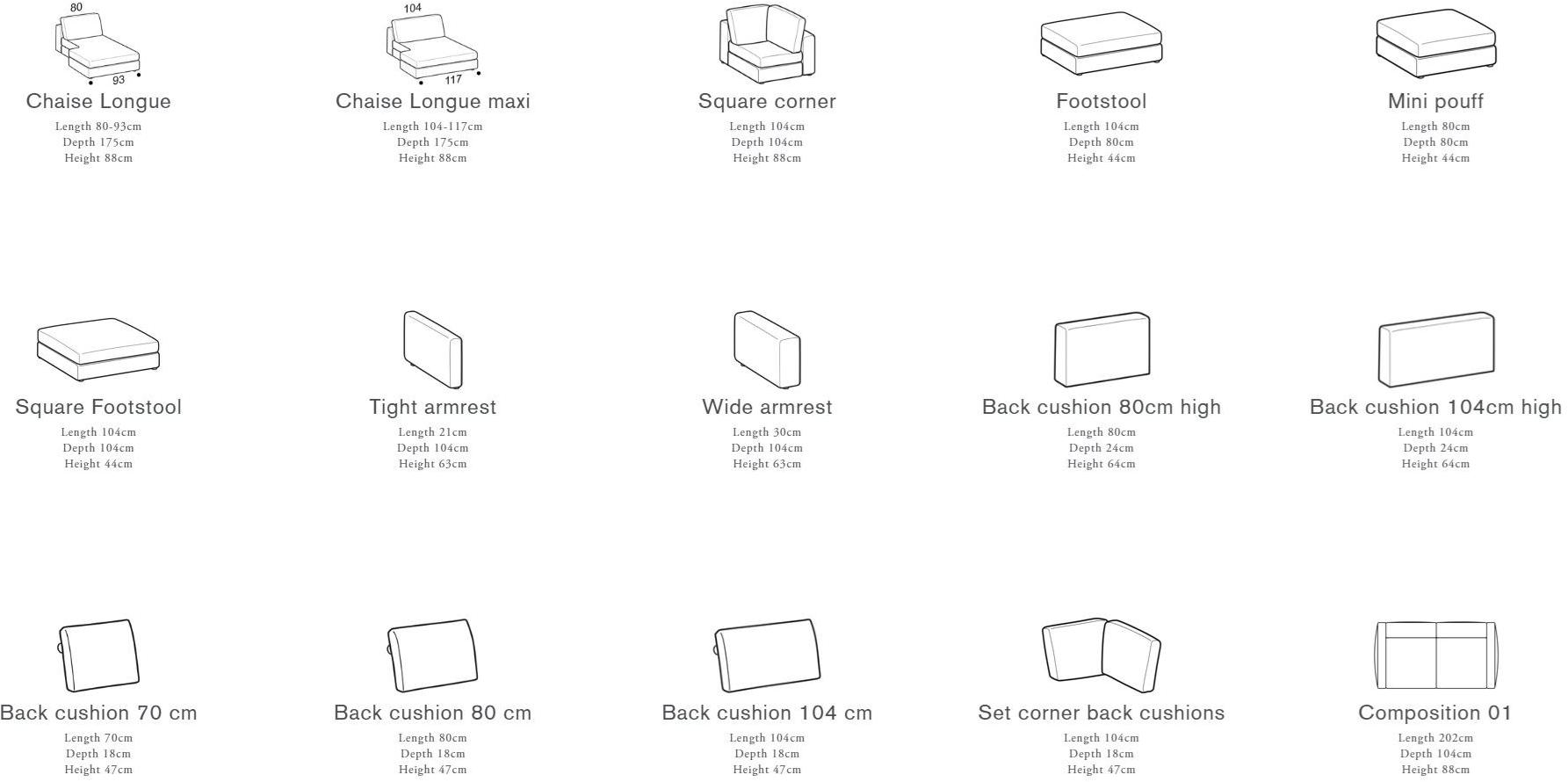 Ditre Italia Модульный кожаный диван с шезлонгом Urban sun-id-1418362 - Вид №5