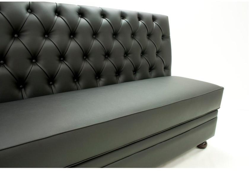 CREARTE COLLECTIONS Стеганая модульная кожаная скамья со спинкой  80  - Вид №3