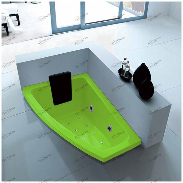 Ванна с гидро и аэромассажем салатовая Gruppo treesse Asyx SXATCV826QS