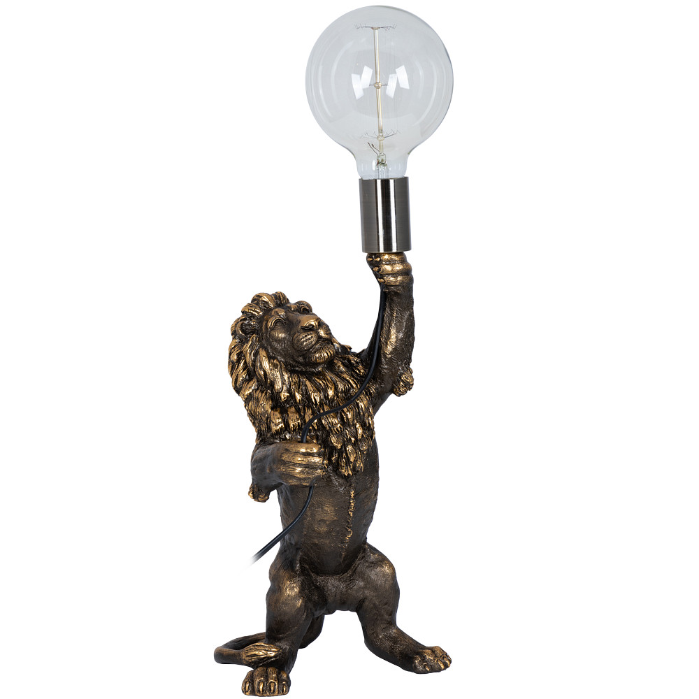 32144 Настольный светильник Лев Ричард Бронза BOGACHO 4627196596658 - Вид №4