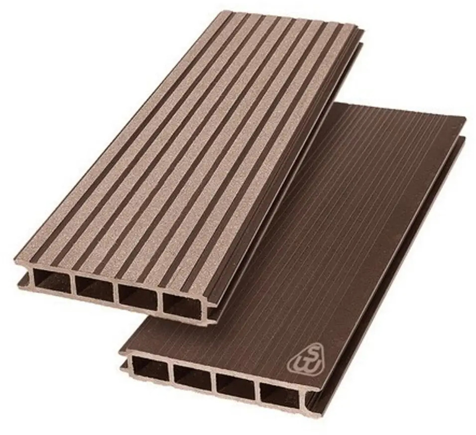 91591061 Террасная доска ДПК Savewood цвет терракот 1500x148x25мм двусторонний вельвет 0.44м² 2шт STLM-1014945