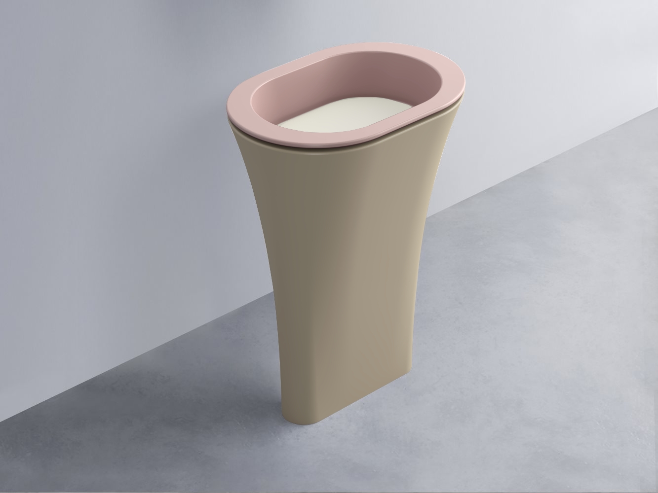 AMLA65-CP+AMPILO-TL+AMCOLO-AV Раковина Amedeo Ovale отдельностоящая cielo Enjoy + Amedeo Ceramica Cielo