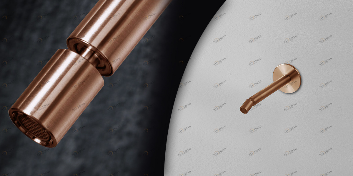 Излив для биде розовое золото TOOX Radomonte CHB50R