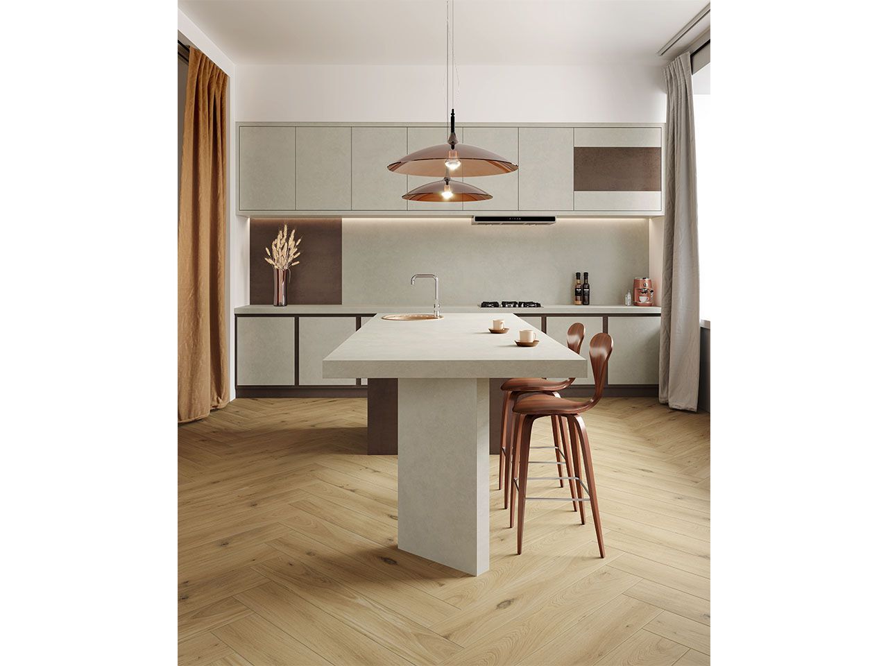 Пол из керамогранита под дерево Kaleseramik плитка ARCH-00082200 - Вид №3