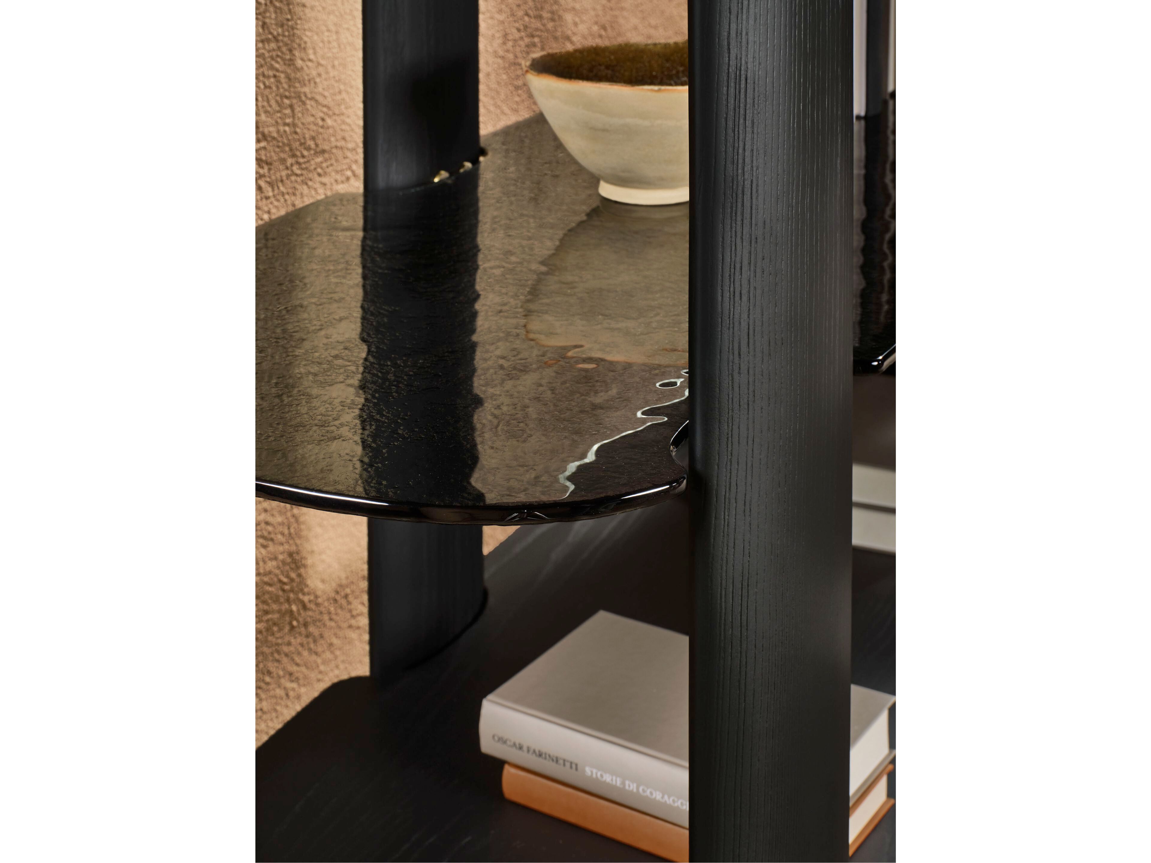 Книжный шкаф из дерева и стекла Naturedesign Главная ARCH-00027590 - Вид №3