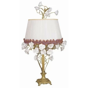 Лампа настольная FLORA AM016 UNICO РОЗА, ФЛОРИСТИКА 255258 Белый;золото