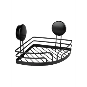 Полка для ванной Аквалиния W8002-2 15.5x22.5x22.5 см металл цвет черный