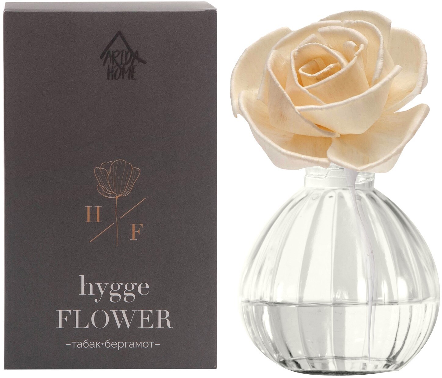 84180724 Ароматизатор воздуха Hygge Flower Табак-бергамот 50 мл STLM-0046983 ARIDA HOME