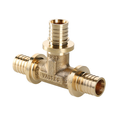 VTm.431.BG.202016 Фитинг аксиальный универсальный – тройник надвижной Valtec 20 (2,8) мм х 20 (2,8) мм х 16 (2,2) мм 