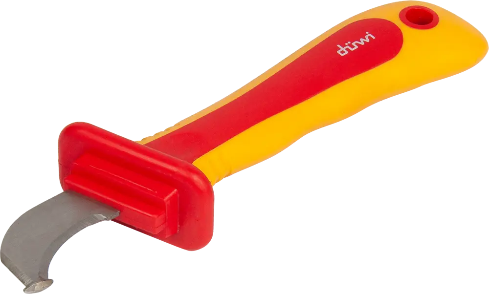 Монтерский нож DUWI Profi с пяткой для электромонтажных работ 84421763