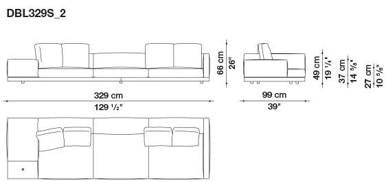 B&B Italia Кожаный диван Dock sun-id-1441060 - Вид №10