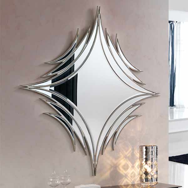 Зеркало настенное квадратное 138х138 см состаренное серебро Mirror Clear DELIGHT COLLECTION ДИЗАЙНЕРСКИЕ 00-3882990 Серебро  - Вид №2