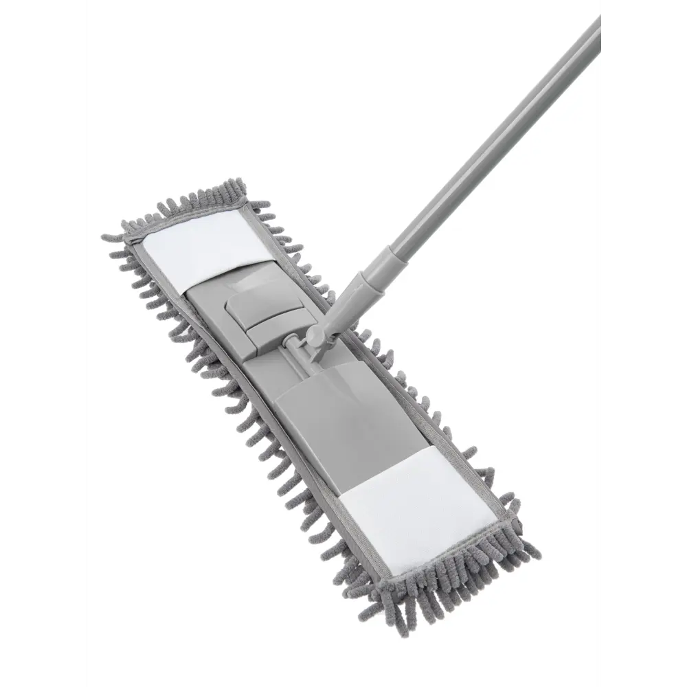 Швабра с плоской насадкой Home Queen Еврокласс микрофибра серый 129 см HOMEQUEEN STLM-2025162 - Вид №1