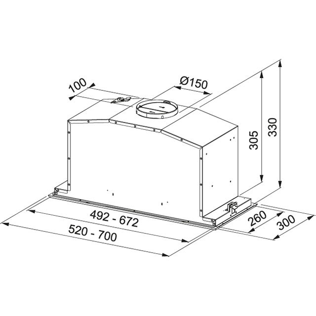 Вытяжка  FBI 537 XS/WH Franke Box Plus Glass FBI 537 XS/WH Нержавеющая сталь/белое стекло  - Вид №1