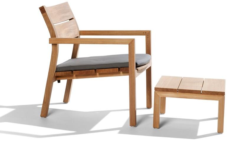 TRIBÙ Подставка для ног из тика Kos 04090 - Вид №1