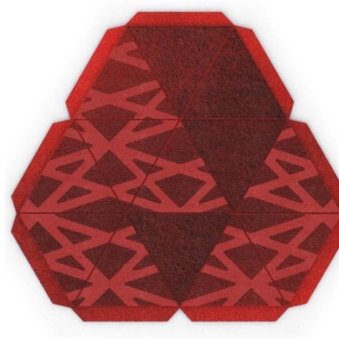 003132 Красный ковер Veo Veo Piramide Santreyd Pirámide - Вид №1