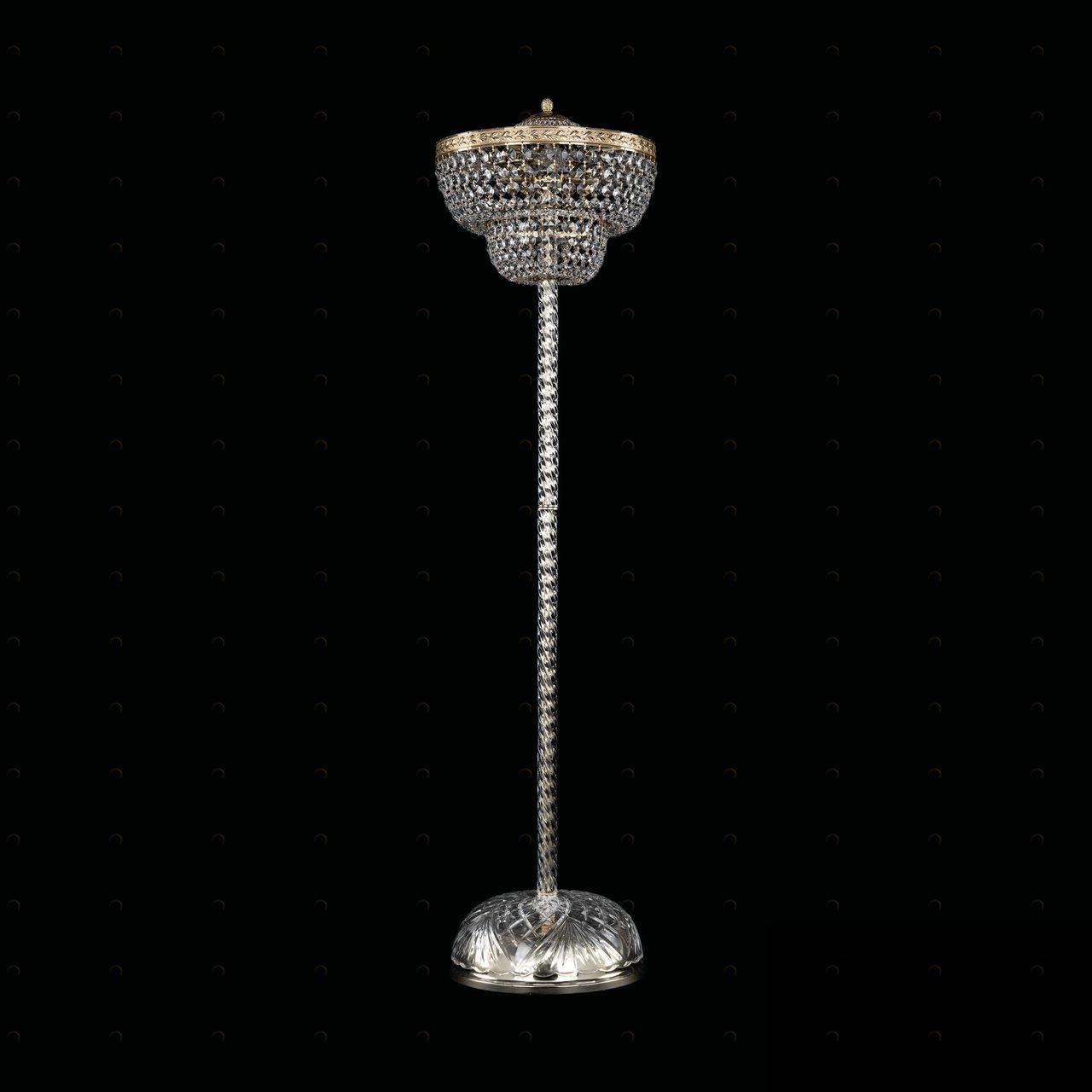 Торшер хрустальный на 4 лампы 138х35х35 см золотистый Bohemia Ivele 19101T4/35IV-138 G BOHEMIA IVELE ЭЛИТНЫЕ 00-3889518 Золото;прозрачный 