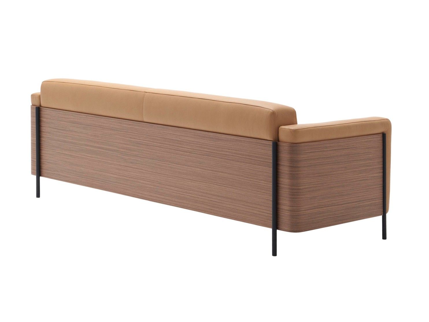 3-местный кожаный контрактный диван Andreu World RAP SF1137 ARCH-00098566 - Вид №2