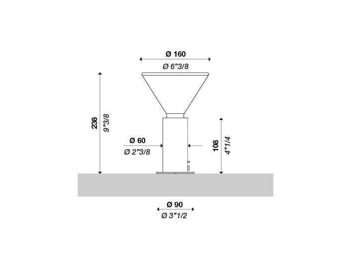 Светодиодная настольная лампа из дутого стекла Andcosta Pin ARCH-00119739 - Вид №2