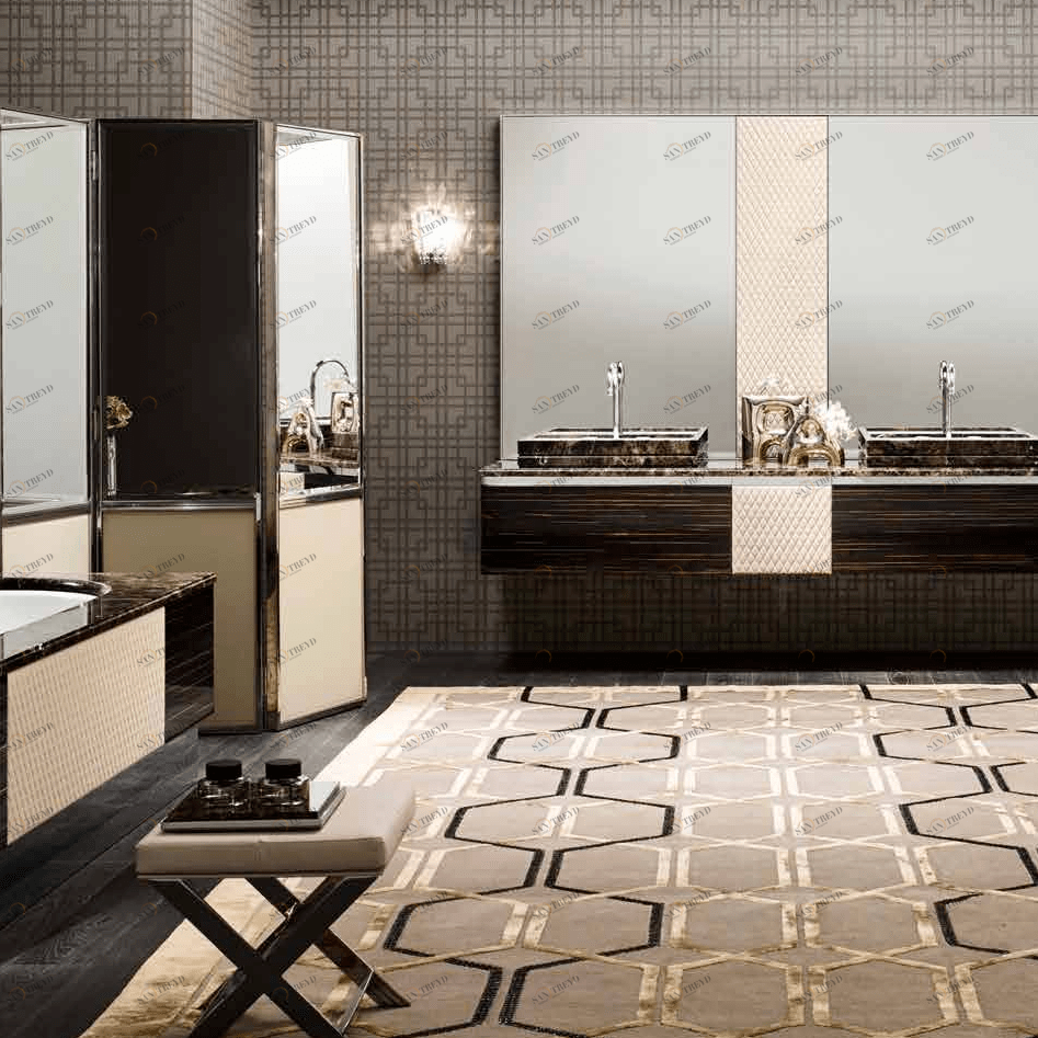 Комбинация ванной комнаты F01 в отделке MARMO emperador MILLDUE FOUR SEASONS FOURSEASONS01