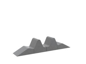 Модульная бетонная скамья без спинки