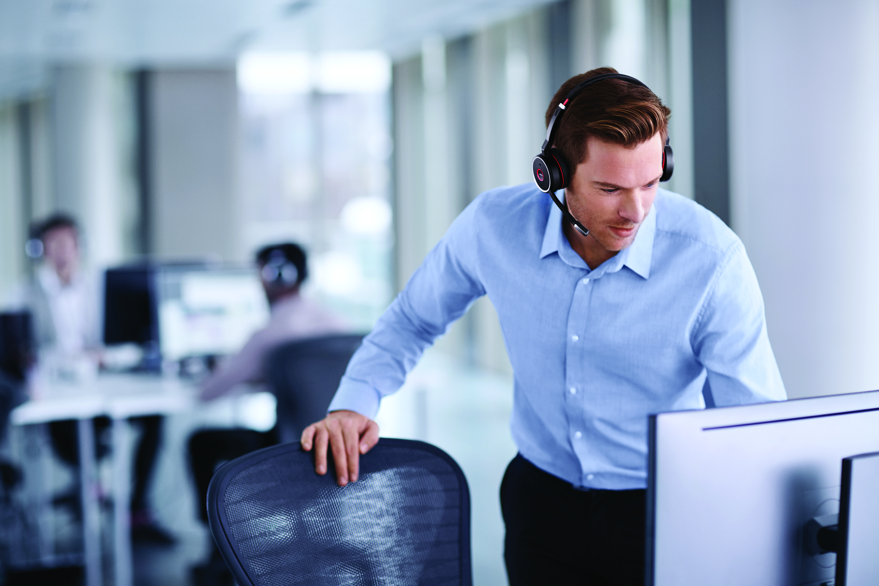 7599-838-199 evolve 75 stereo uc, charging stand & link 370 Jabra Santreyd  - Вид №17