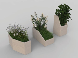 Реконструированный каменный плантатор