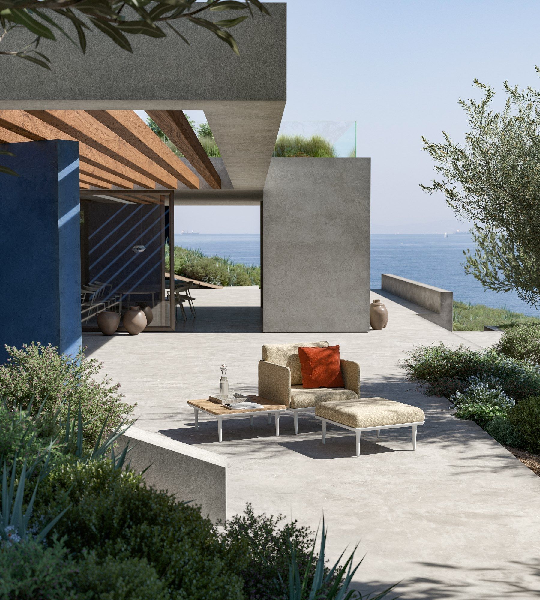 ТИК квадратный низкий садовый столик Royal Botania Styletto Lounge ARCH-00105982 - Вид №4