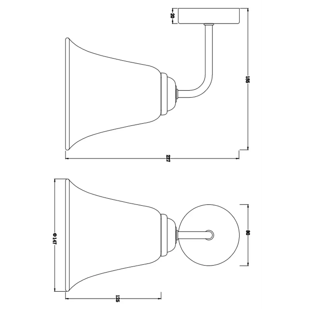 Бра Freya Bells — современный настенный светильник с белым абажуром 89374247 STLM-0907926 - Вид №8