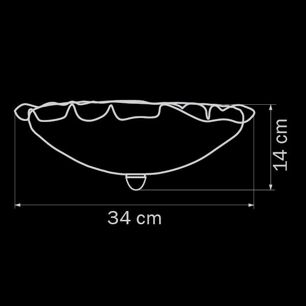 Потолочный светильник Lightstar Murano 601033 LIGHTSTAR MURANO 073561 Желтый;прозрачный - Вид №1
